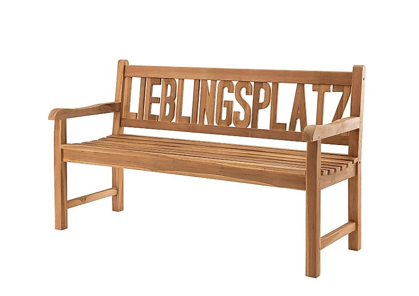 More2Home Gartenbank LIEBLINGSPLATZ, Teakholz, 150 cm günstig online kaufen