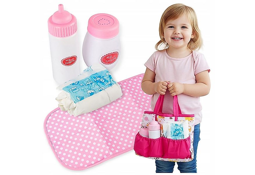 Kinderplay Dolls & Strollers Puppen Accessoires-Set Puppen Pflegeset mit Ta günstig online kaufen