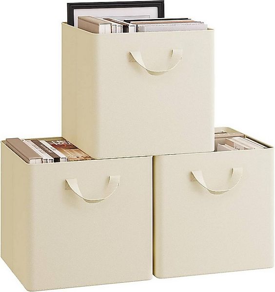 Woltu Aufbewahrungsbox (3 St), faltbare Stoffboxen 3 Stück, mit Griffen Met günstig online kaufen