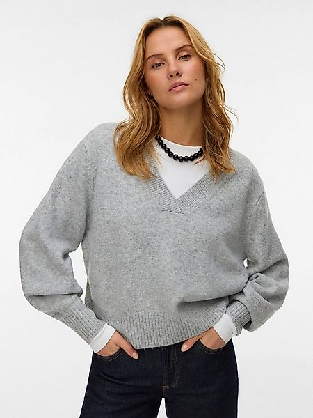 Vero Moda V-Ausschnitt-Pullover VMBOOM LS V-NECK PULLOVER NOOS günstig online kaufen