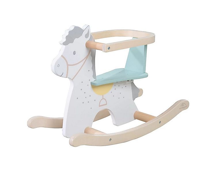 kindsgard Schaukeltier Hoppeting - Blau, Schaukelpferd aus Holz ab 12 Monat günstig online kaufen