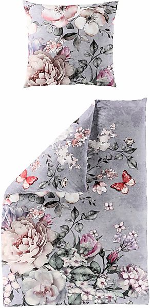 BIERBAUM Bettwäsche "5286" 2 Stk. Mako-Satin, 100 % Baumwolle, pflegeleicht günstig online kaufen