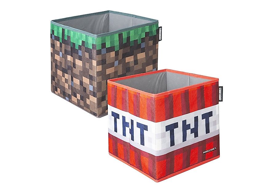 Minecraft Aufbewahrungsbox mit Minecraft Motiven bedruckt - Stoff Box faltb günstig online kaufen