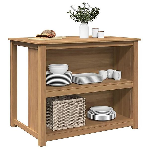 vidaXL Schrankmodule Küchenschrank Panama 112x77x90 cm Massivholz Kiefer günstig online kaufen