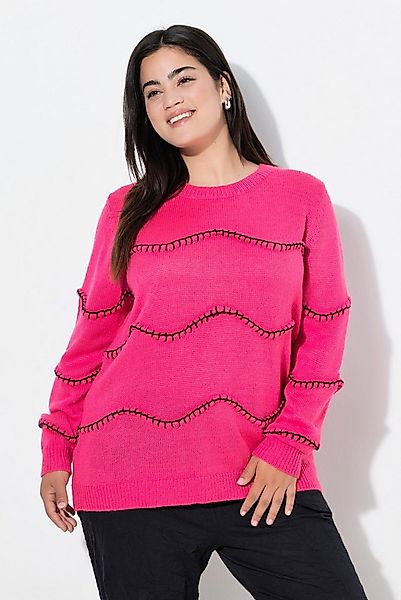 Angel of Style Strickpullover Pullover Straight Fit Wellenmuster günstig online kaufen