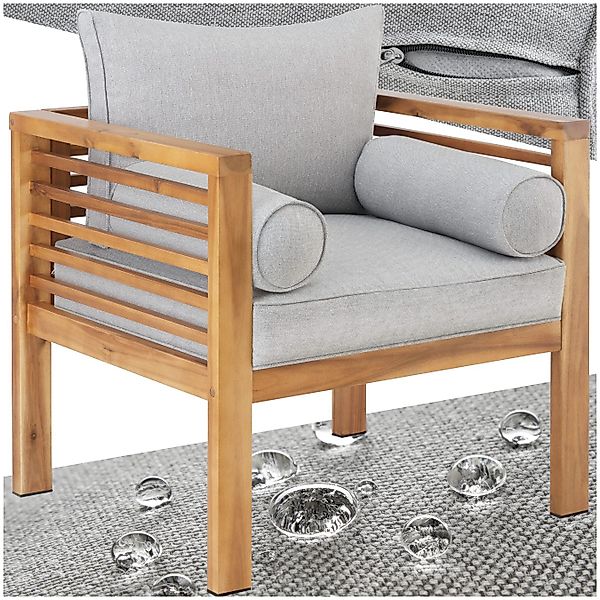 tectake Gartenstuhl Garten-Loungesessel (Set, 1 St), günstig online kaufen