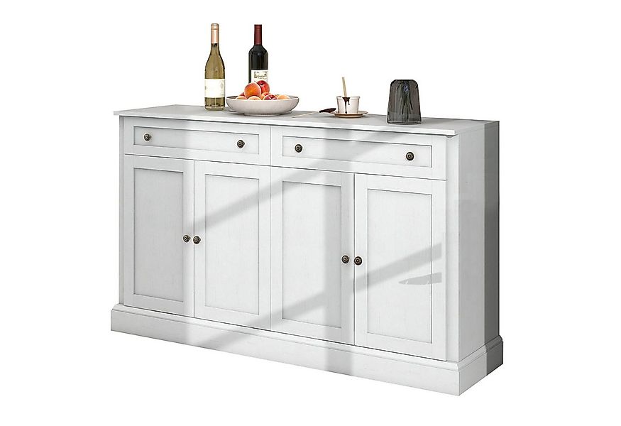 SOFTWEARY Sideboard Breite 150 cm, Wohnzimmerschrank, Mehrzweckschrank, Küc günstig online kaufen