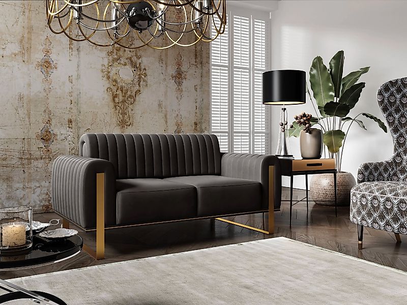 NADUVI Collection | 2-Sitzer-Sofa Nouveau-Samt günstig online kaufen