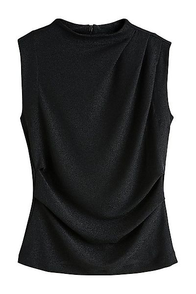 Next Blusentop Hochgeschlossenes, ärmelloses Jacquard-Oberteil (1-tlg) günstig online kaufen