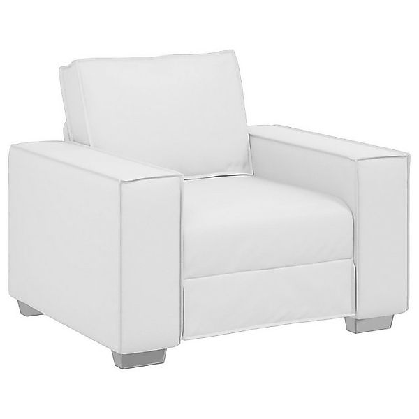 vidaXL Sofa Sessel Weiß 59 cm aus Kunstleder, 1 Teile günstig online kaufen