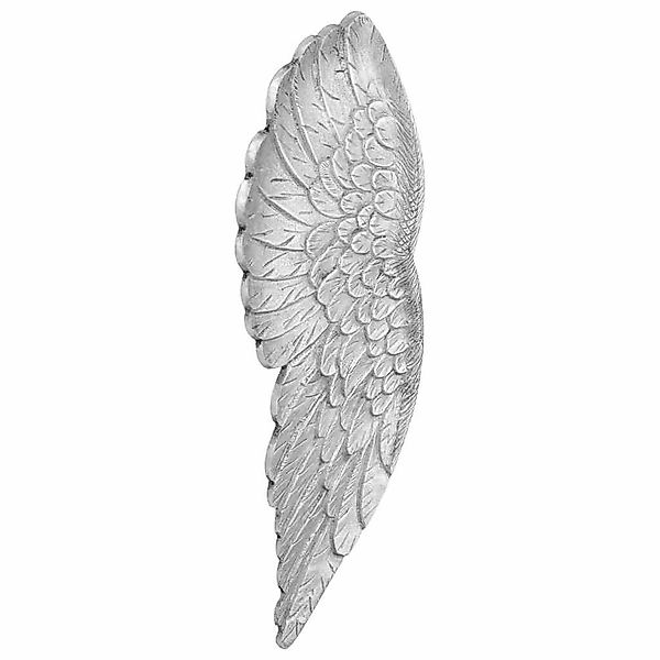 vidaXL Skulptur Flügel-Skulptur Silber 17 x günstig online kaufen