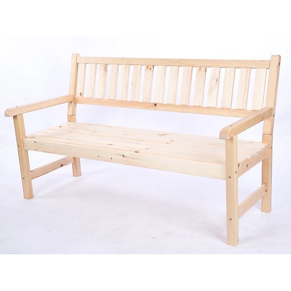 PROREGAL Gartenbank Grana HxBxT 90x154x70cm Ohne Abdeckung Natur günstig online kaufen
