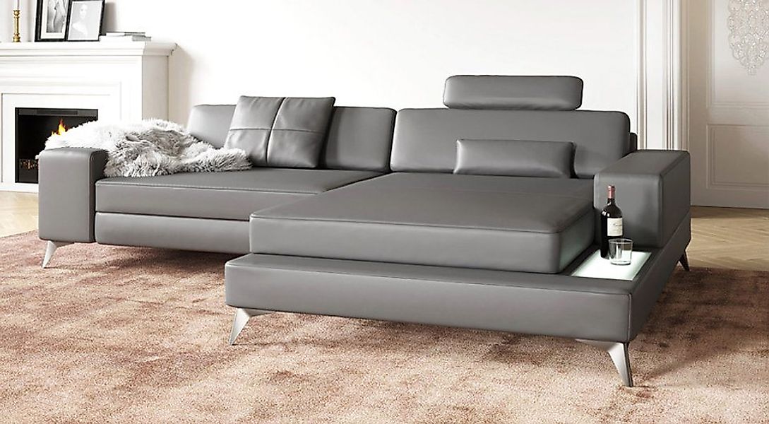 BULLHOFF Ecksofa Leder Ecksofa Eckcouch L-Form Designsofa »MÜNCHEN IV« von günstig online kaufen