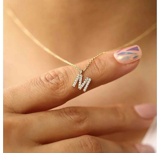 OTANTO Kette mit Einhänger Zirkonia Buchstaben Initial Halskette aus 925er günstig online kaufen