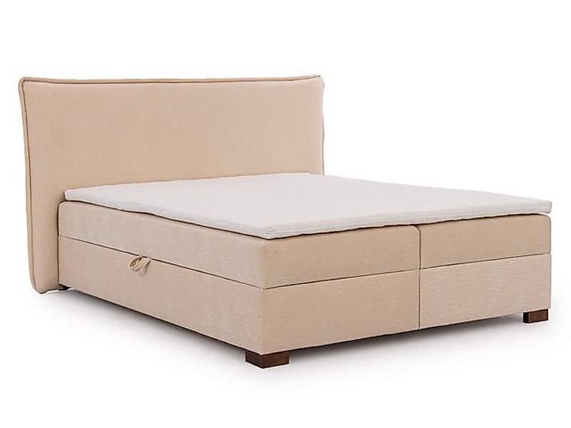 S-Style Möbel Boxspringbett Lovetti mit Topper und Bettkästen, aus Struktur günstig online kaufen