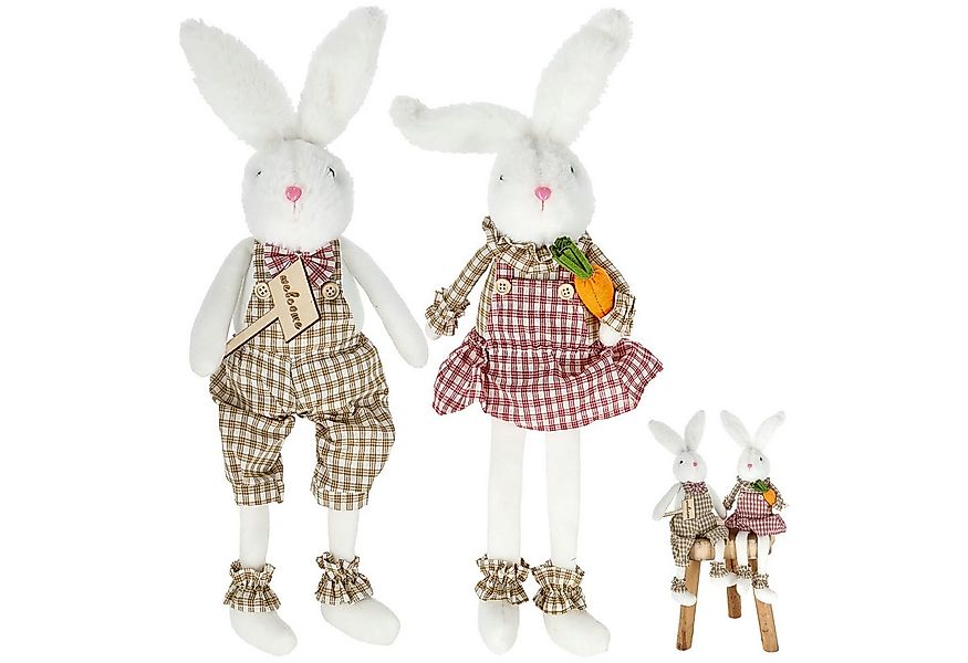 CEPEWA Dekofigur Kantenhocker Osterhasen 2er Set 17x50x10cm Polyester Oster günstig online kaufen