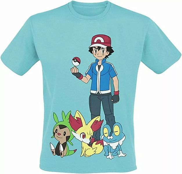 POKÉMON Print-Shirt Pokemon T-Shirt türkis Herren + Jugendliche S M L XL günstig online kaufen