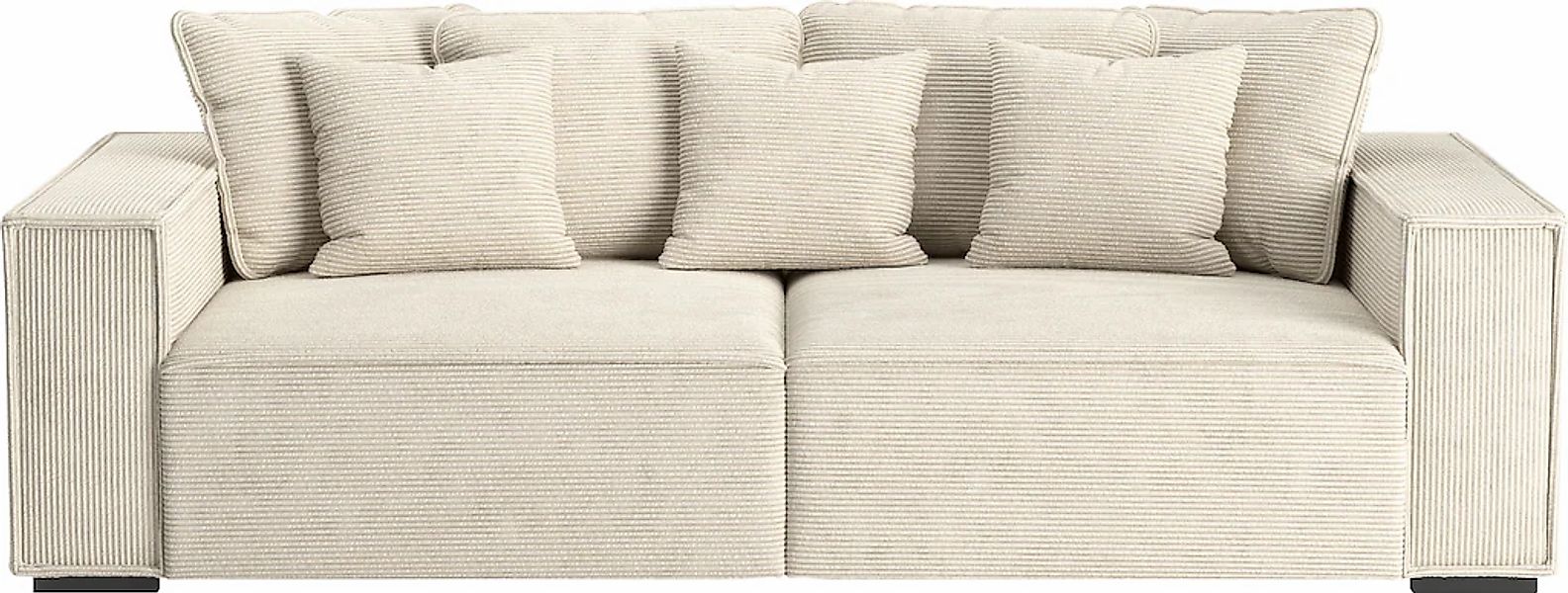 INOSIGN Big-Sofa "Surf", mit 7 Kissen, gemütlicher Sitzkomfort günstig online kaufen
