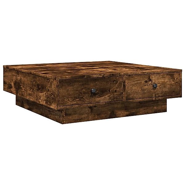 furnicato Couchtisch Räuchereiche 90x90x28 cm Holzwerkstoff günstig online kaufen