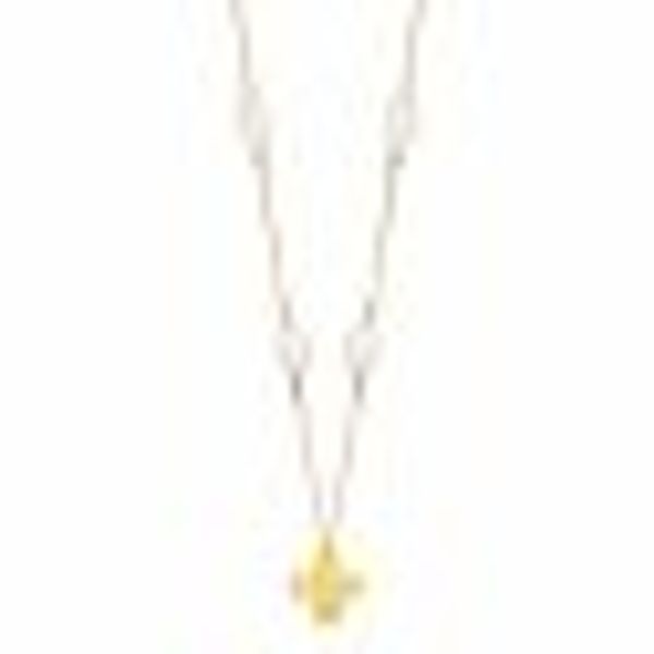 Anhänger mit Kette 925 Silber vergoldet Kleeblatt und Perlen günstig online kaufen