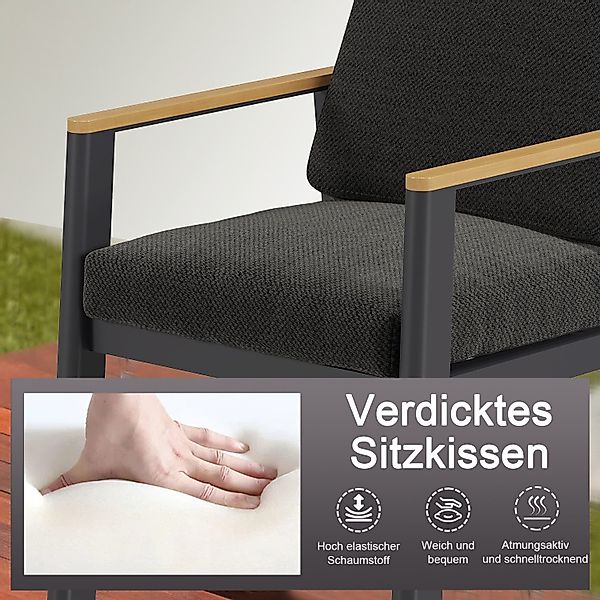 MeXo Gartenstuhl RICHLY Gartenmöbel Esstischstuhl mit günstig online kaufen