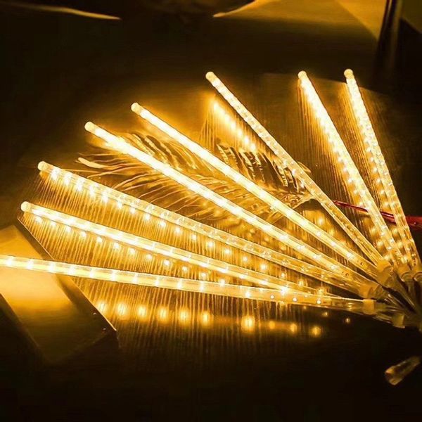 LMaxhome LED-Lichterkette Röhre Regenlichterkette Meteorschauer Weihnachtsd günstig online kaufen