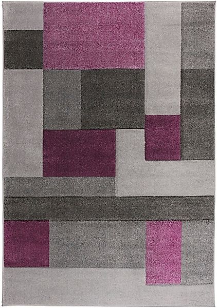 FLAIR RUGS Teppich "Cosmos mit Hoch-Tief-Effekt" rechteckig 12 mm Höhe Patc günstig online kaufen