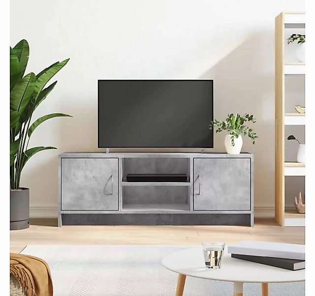 furnicato TV-Schrank Betongrau 102x30x37,5 cm Holzwerkstoff günstig online kaufen