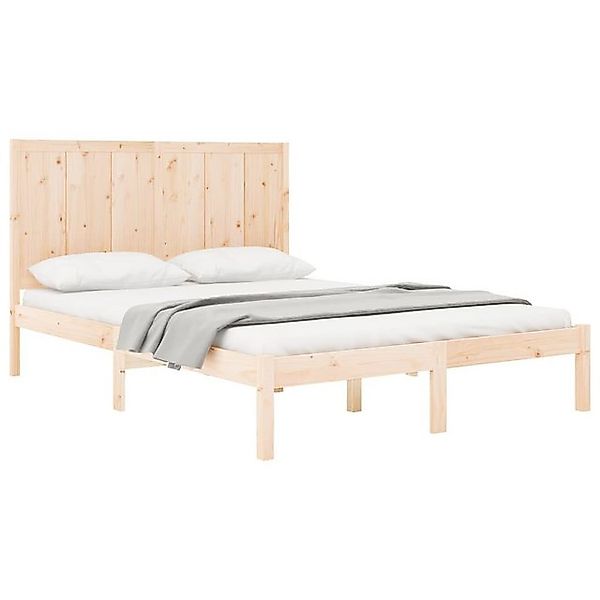 vidaXL Bett Massivholzbett ohne Matratze 160x200 cm Kiefernholz günstig online kaufen
