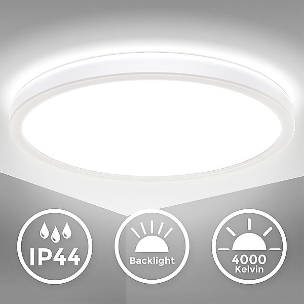 B.K.Licht Deckenleuchte LED Deckenlampe mit Backlight günstig online kaufen