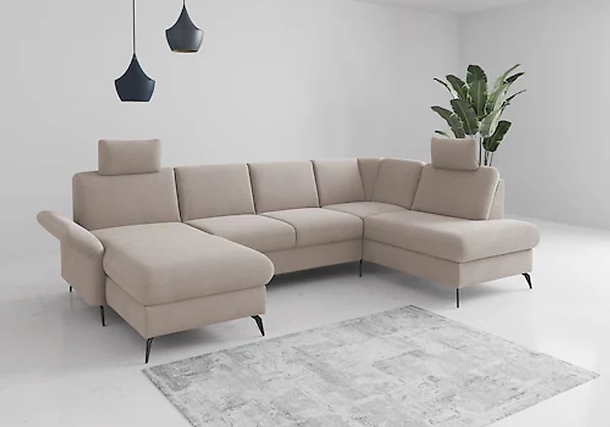 Home affaire Wohnlandschaft »Rochelle«, wahlweise mit Bettfunktion, Bettkas günstig online kaufen