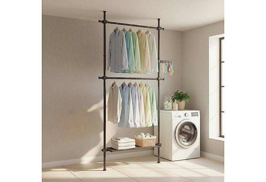 SONGMICS Kleiderständer Garderobenständer Kleiderschrank, deckenhoch, höhen günstig online kaufen