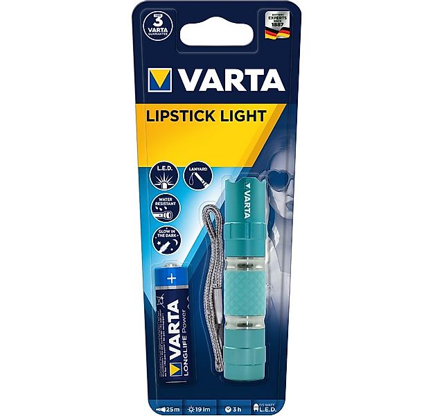 VARTA Taschenlampe Varta - LED Taschenlampe - Lipstick Light - türkis günstig online kaufen