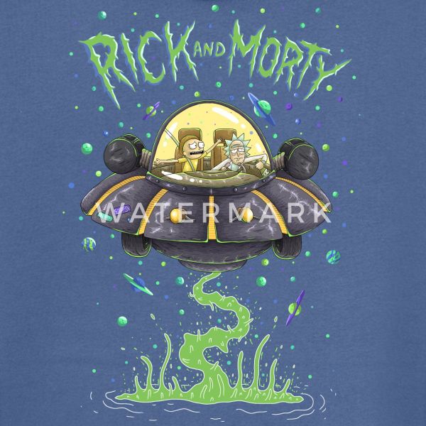 Spreadshirt Sweatjacke Rick and Morty Fliegen günstig online kaufen