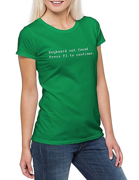 Urban Backwoods Print-Shirt Not Found Damen T-Shirt Keyboard PC Computer Ad günstig online kaufen