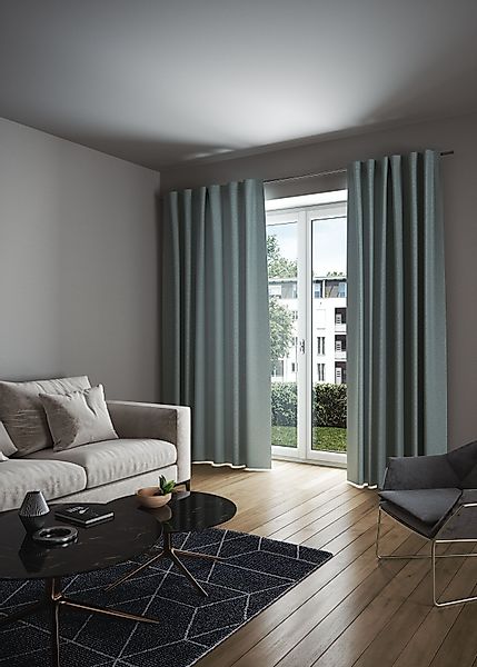 my home Vorhang "LONDON" verdeckte Schlaufen 1 Stk. tlg. Sicht- und Lichtsc günstig online kaufen