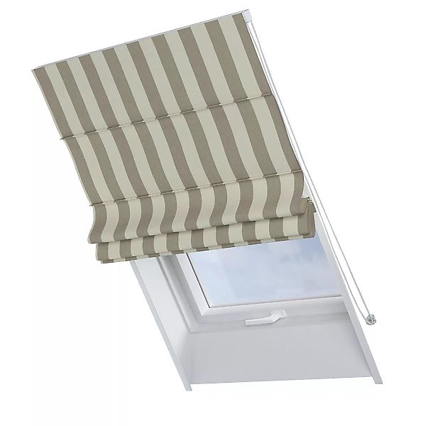 Dekoria Dachfenster-Raffrollo Rimini, weiß- beige, 50 x 60 cm günstig online kaufen
