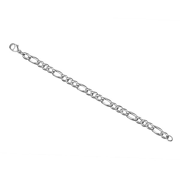 Vivance Armband "925/- Sterling Silber weiß Armband Figarokette 23 cm" günstig online kaufen
