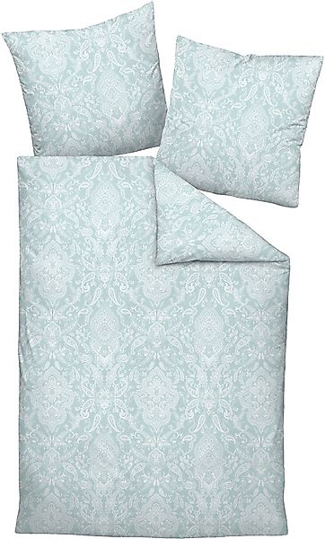 Janine Janine Mako-Satin Bettwäsche MILANO 45108 grün türkis Größe:  155x20 günstig online kaufen