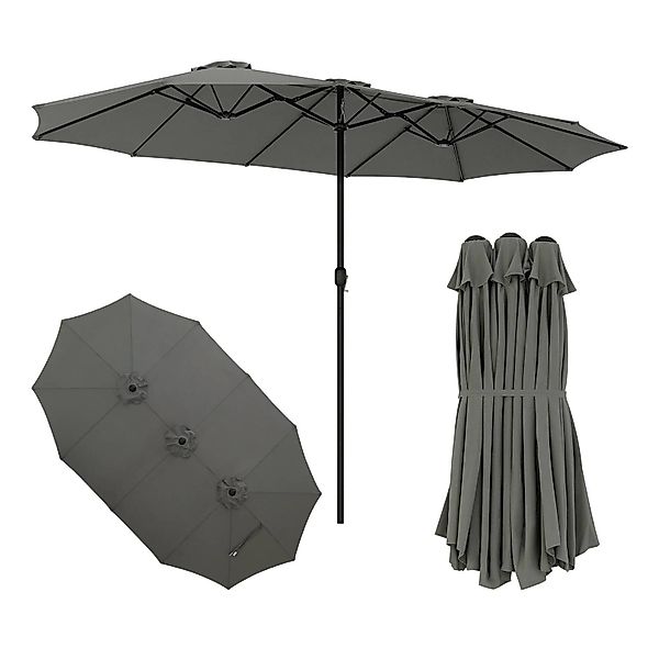 EUGAD Sonnenschirm, Outdoor-Sonnenschutz UPF50+, mit Kurbelmechanismus günstig online kaufen