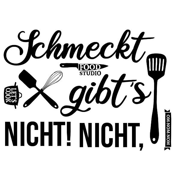 Dekosticker Spruch schwarz B/L: ca. 50x70 cm 2 tlg. günstig online kaufen