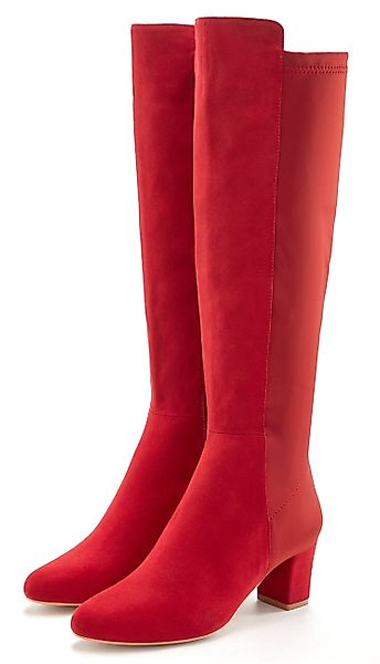 LASCANA Stiefel mit Stretcheinsatz und Langschaft, günstig online kaufen