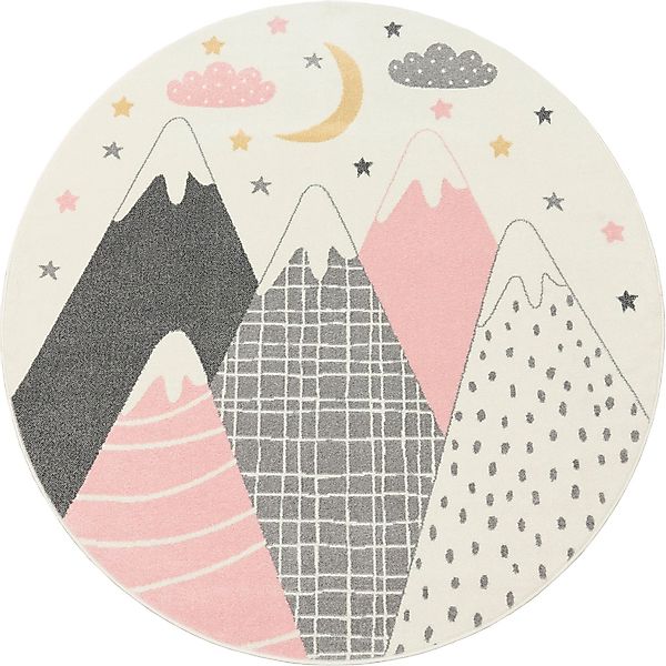 Paco Home Kinderteppich "Nino 886" rund 13 mm Höhe Kurzflor, Spielteppich, günstig online kaufen