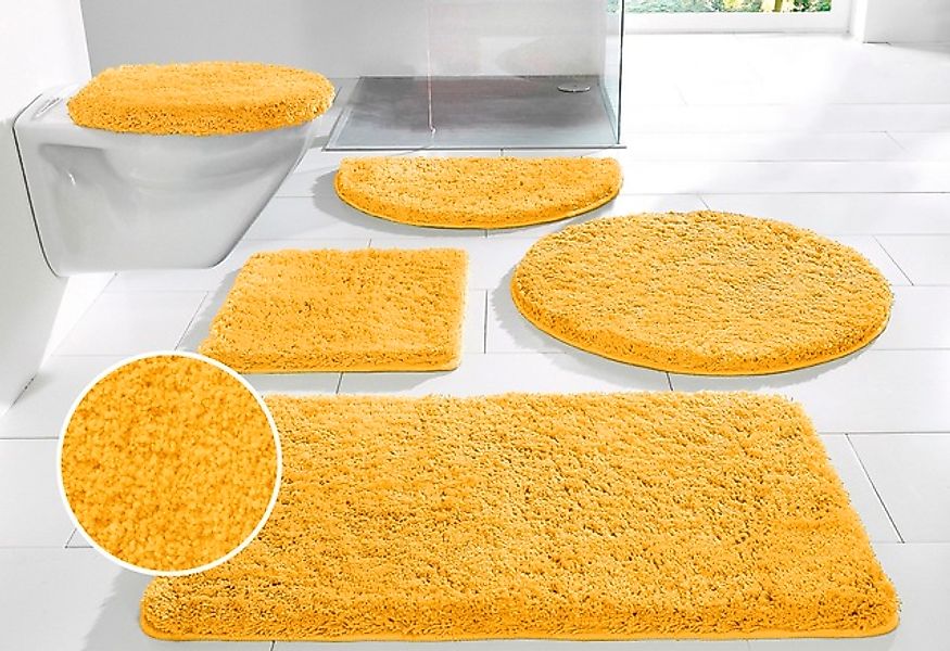 my home Badematte »Sanremo, Badvorleger, Badezimmer Teppich, sehr weich«, r günstig online kaufen
