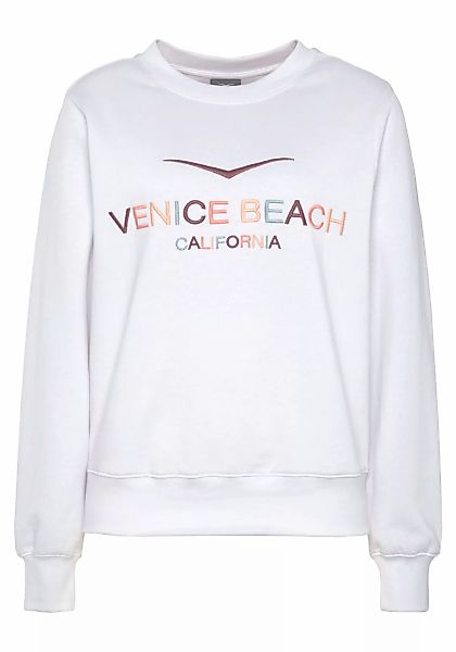 Venice Beach Sweatshirt, mit großer Logostickerei, sportlich-casual günstig online kaufen