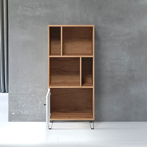 PLACES OF STYLE Stauraumregal »Tarragona« 1 Stk. tlg. Regal mit 1 Tür & 4 o günstig online kaufen