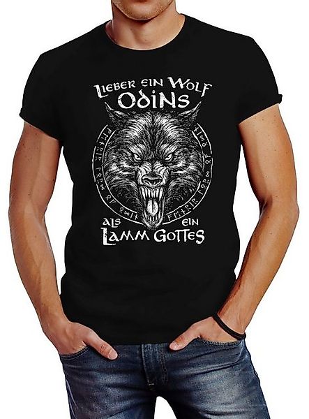 Neverless Print-Shirt Herren T-Shirt Spruch Lieber günstig online kaufen