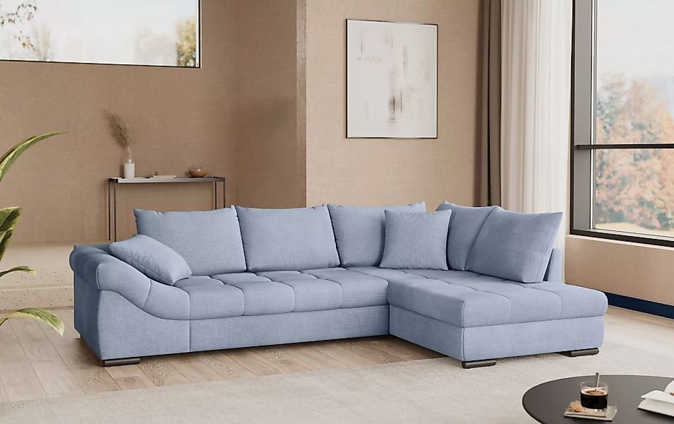 Mr. Couch Ecksofa "Allegro, L-Form", mit Hochschläfer-Bettauszug, wahlweise günstig online kaufen