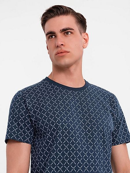 OMBRE Print-Shirt Strick-T-Shirt mit Volldruck für Männer günstig online kaufen