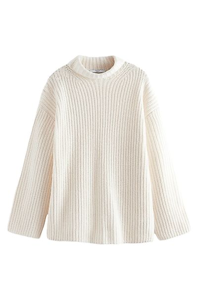 Next Longpullover Langer Strickpullover mit Rollkragen günstig online kaufen